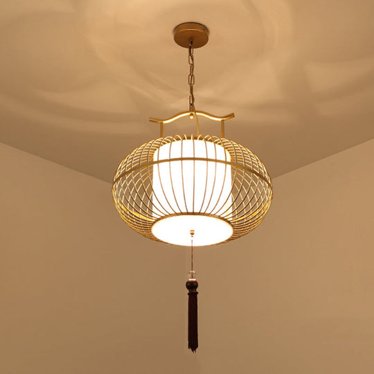 Traditional Cylinder Dining Room Pendant Light - Fabric Shade 12/16/19.5 Wide Black/Gold Hanging