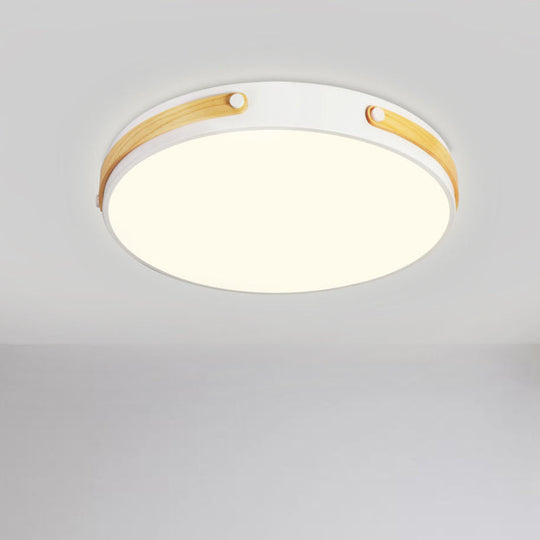 Modernist Acrylic LED Ceiling Lamp, Warm/White Light, 16"/21.5" Wide