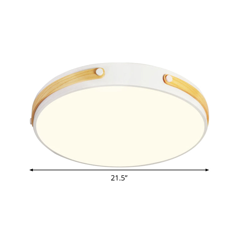 Modernist Acrylic LED Ceiling Lamp, Warm/White Light, 16"/21.5" Wide