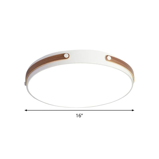 Modernist Acrylic LED Ceiling Lamp, Warm/White Light, 16"/21.5" Wide