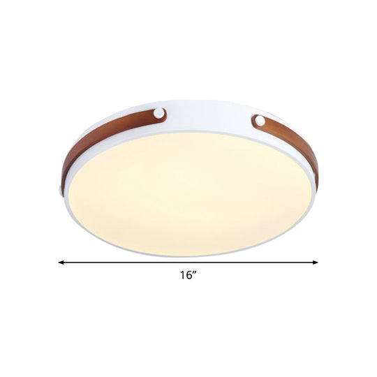 Modernist Acrylic LED Ceiling Lamp, Warm/White Light, 16"/21.5" Wide