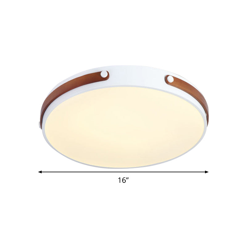 Modernist Acrylic Led Ceiling Lamp Warm/White Light 16/21.5 Wide