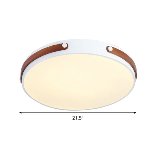 Modernist Acrylic LED Ceiling Lamp, Warm/White Light, 16"/21.5" Wide