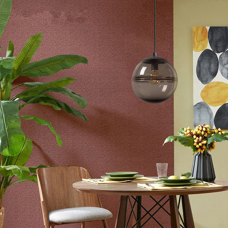 Modern Blue/Coffee Glass Sphere Pendant Light - 1 Head 8/10/12 Wide Elegant Dining Room Hanging