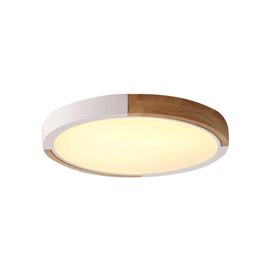 Circular Macaron LED Flush Mount Ceiling Light in 3 Colors and 2 Light Options, 16"/19.5" Wide