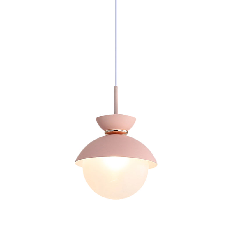 Macaron Flared Pendant Light: Gray/Blue/Pink Ideal For Dining Room