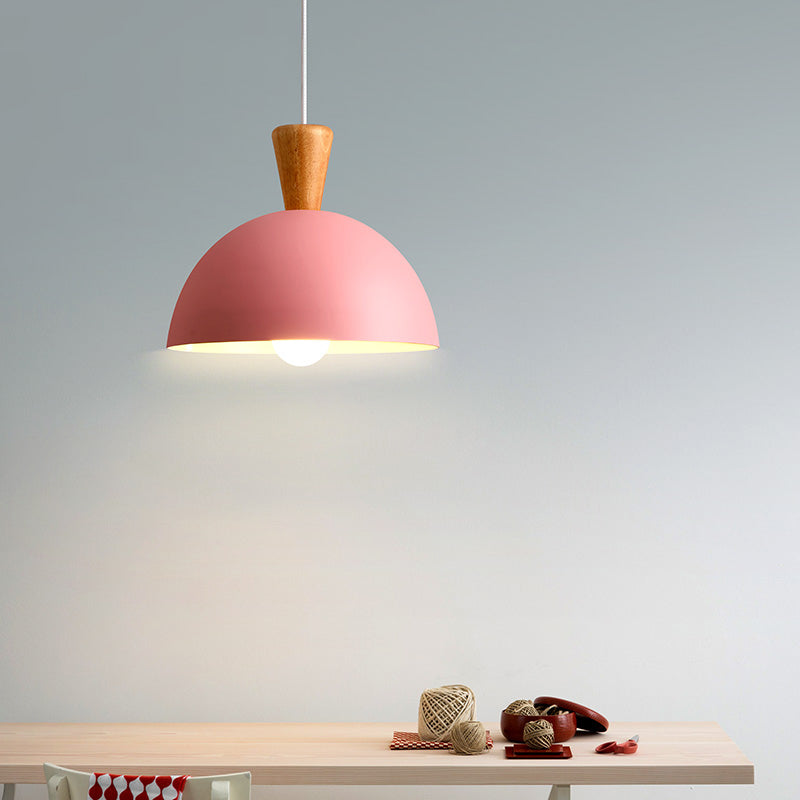 Modern White/Pink Metal Pendant Ceiling Light For Dining Rooms Pink