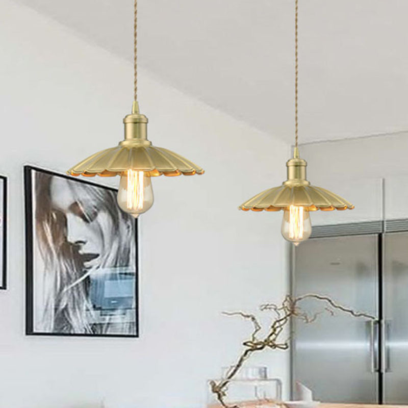 Vintage Brass Pendant Light Fixture for Dining Room Ceiling