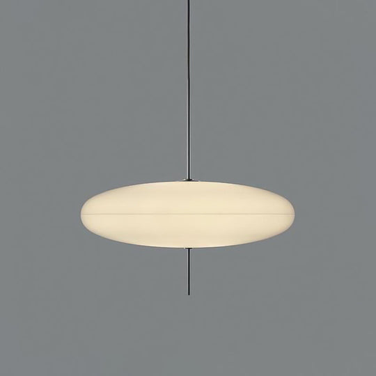 Modern Circular Ceiling Pendant Light With White Glass And 1 Bulb - Ideal For Dining Room