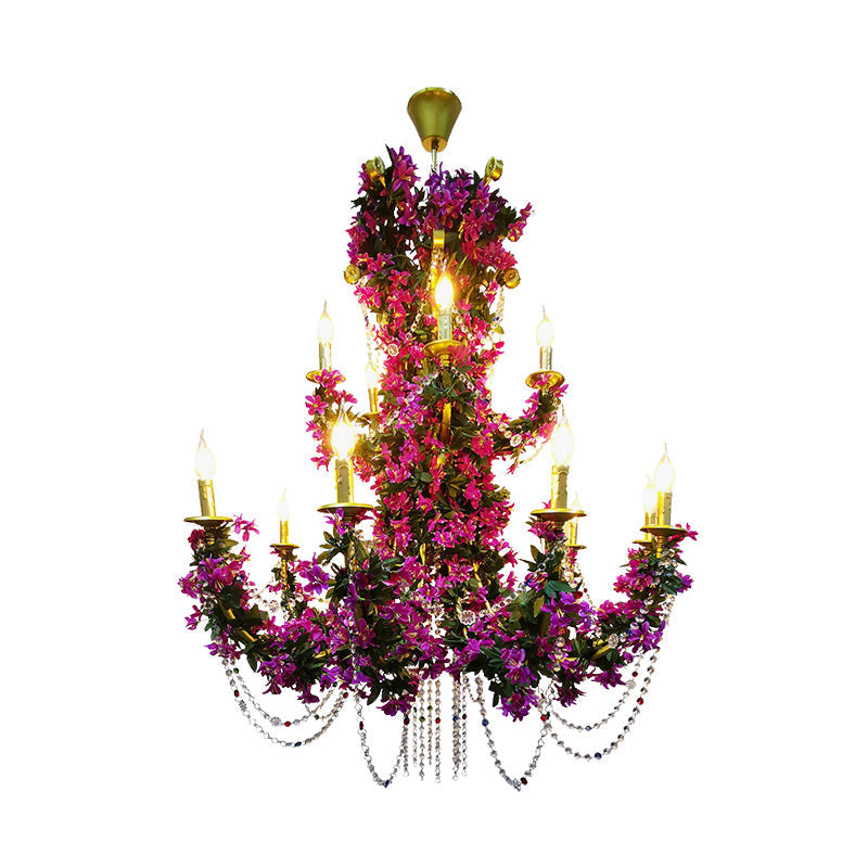 Lison - Purple Candle Restaurant LED Lily Down Lighting