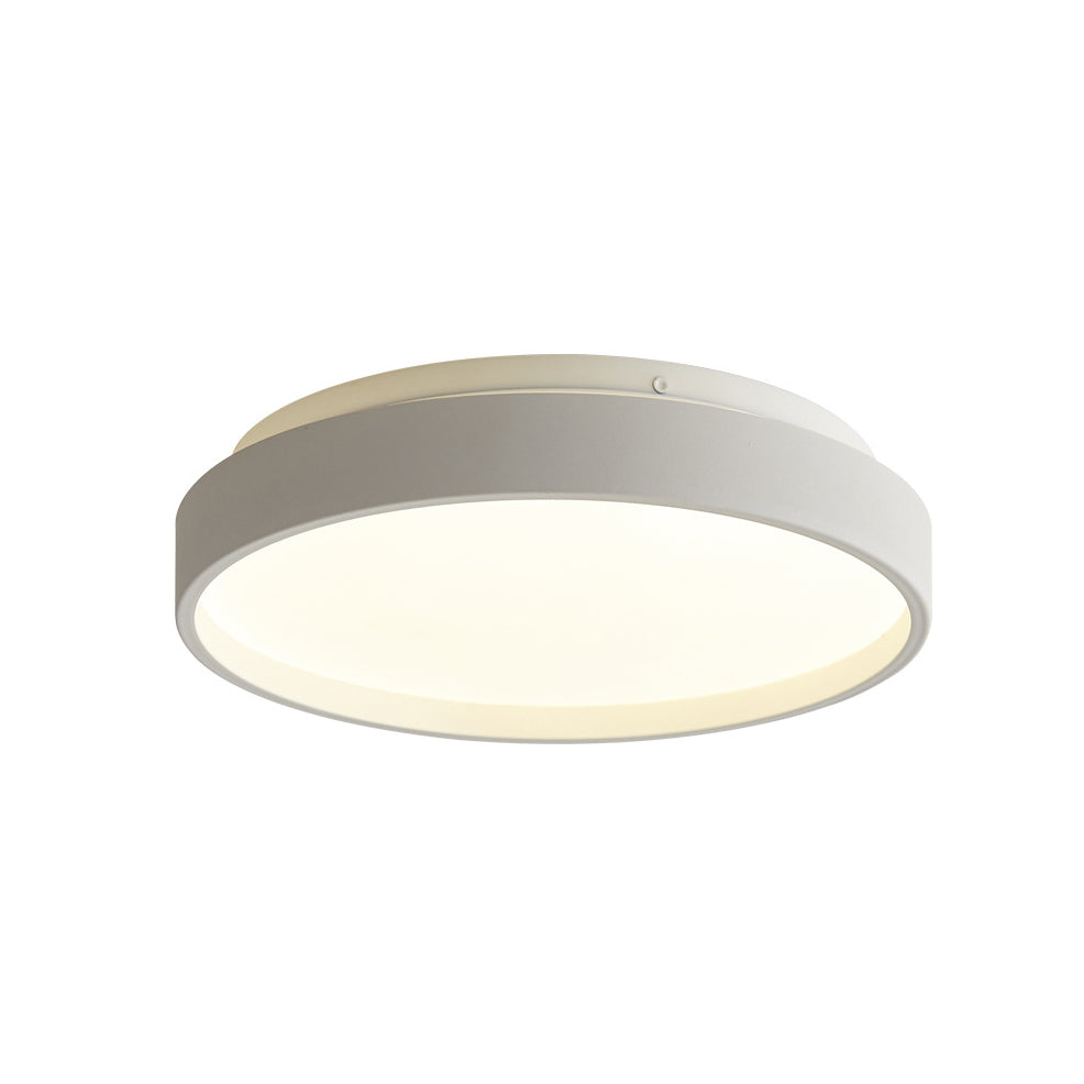 Modern Acrylic Flush Mount Ceiling Light - 12"/18" Round, Coffee Bronze/Gold/White - Indoor Use
