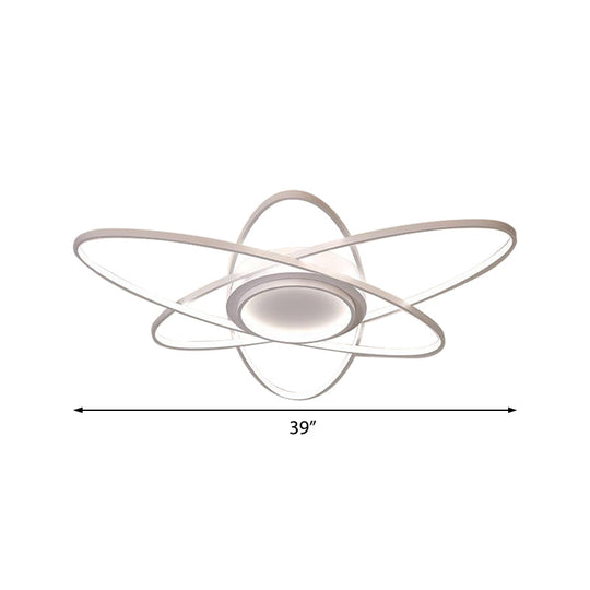 Modern Creative Ceiling Lights - Acrylic and Metal Light Fixture (25.5"/31.5"/39"), Warm/White Lighting