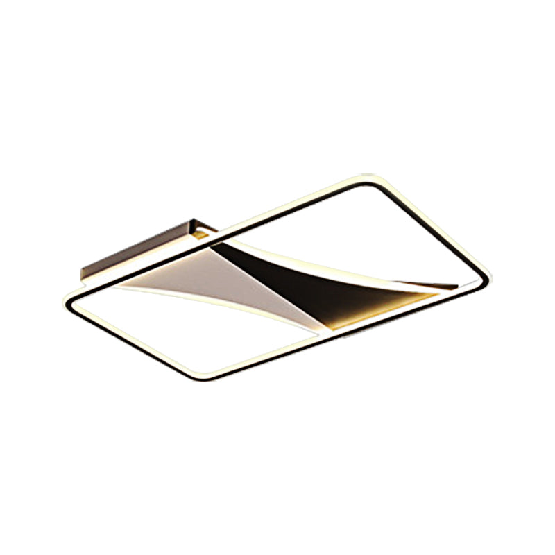 Ultra Thin Flush Metallic LED Ceiling Light - Warm/White - Various Sizes Available