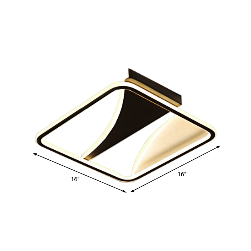 Ultra Thin Flush Metallic LED Ceiling Light - Warm/White - Various Sizes Available