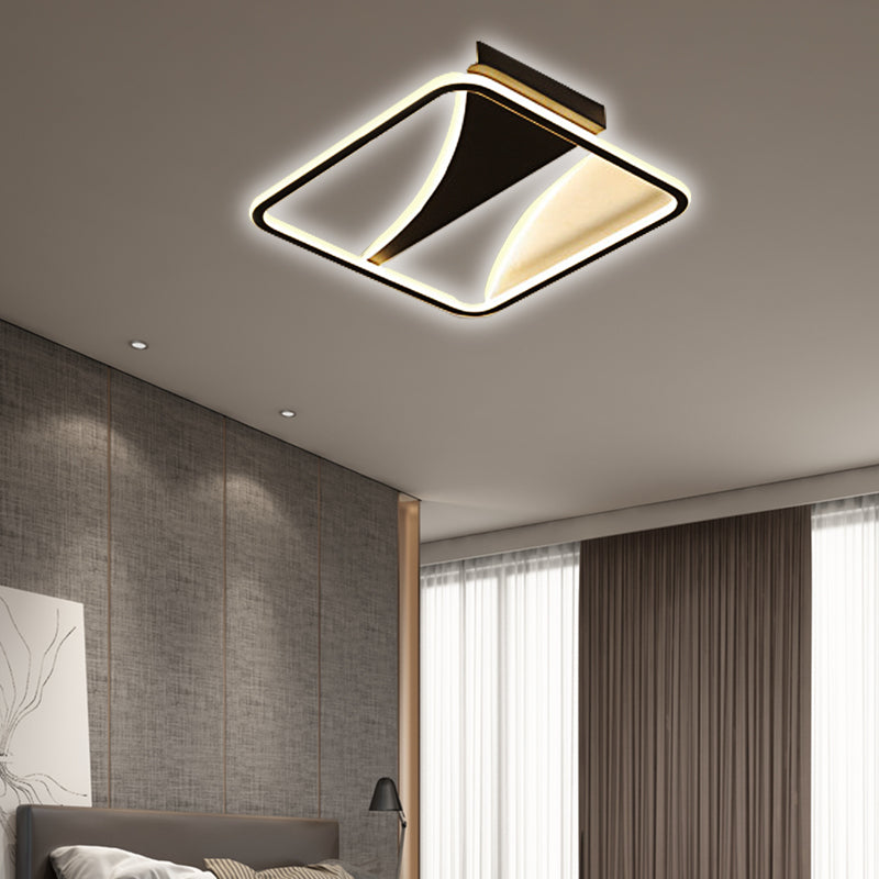 Ultra Thin Flush Metallic LED Ceiling Light - Warm/White - Various Sizes Available
