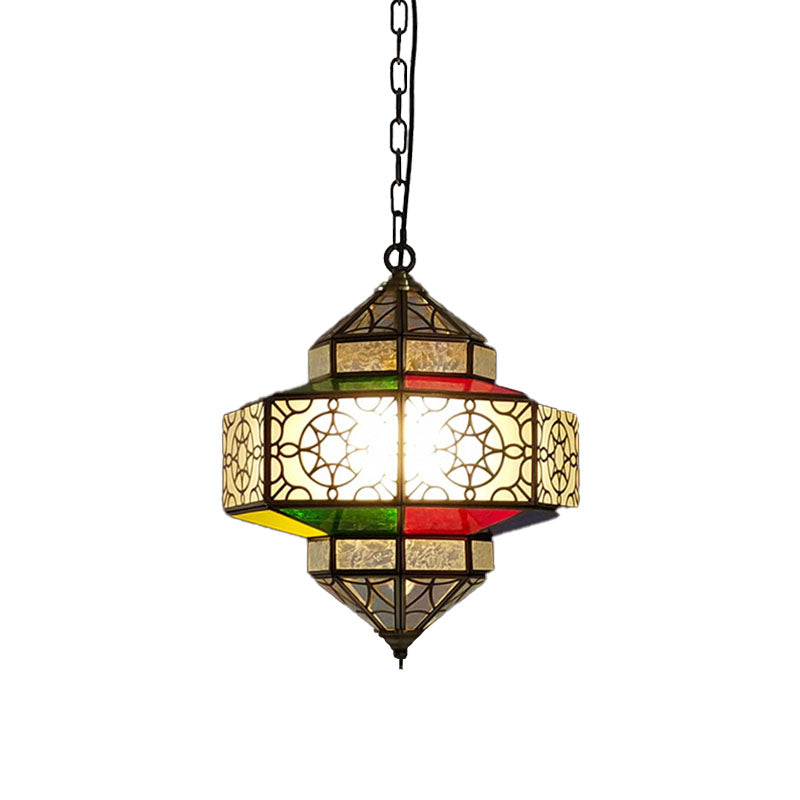 Art Deco Lantern Pendant Light In Black - Perfect For Your Kitchen