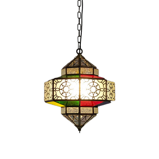 Art Deco Lantern Pendant Light In Black - Perfect For Your Kitchen