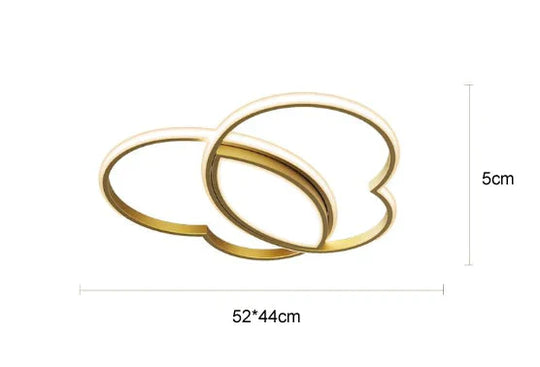 Plafonnier papillon en cuivre simple et moderne pour chambre à coucher