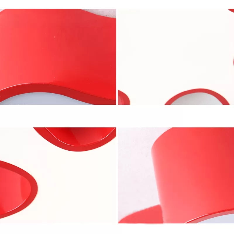 Plafonnier LED en acrylique à pétales colorés pour jardin d'enfants - Rouge/Jaune/Bleu/Vert, 19,5"/23,5" L