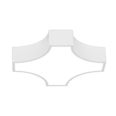 Modern LED Ceiling Lamp for Living Room - Metal & Acrylic Mount Light