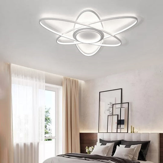 Modern Creative Ceiling Lights - Acrylic and Metal Light Fixture (25.5"/31.5"/39"), Warm/White Lighting