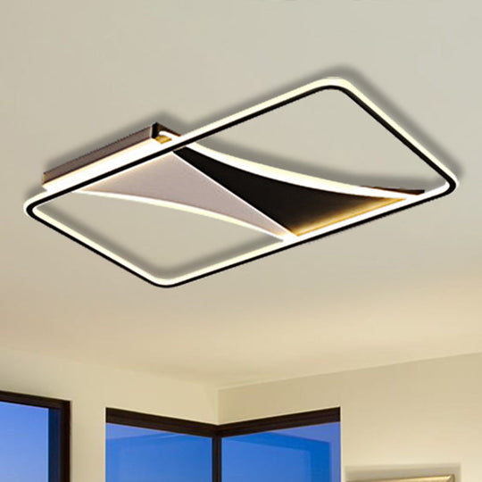 Ultra Thin Flush Metallic LED Ceiling Light - Warm/White - Various Sizes Available