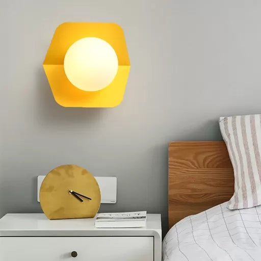 Macaron Loft Flush Mount Light: Orb Shade, Frosted Glass, 1-Bulb Ceiling Fixture for Hallway