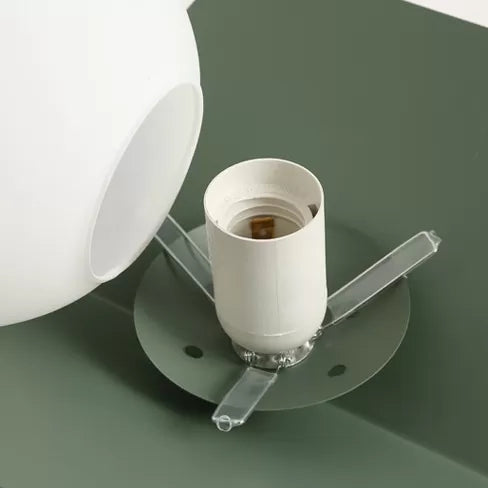 Macaron Loft Flush Mount Light: Orb Shade, Frosted Glass, 1-Bulb Ceiling Fixture for Hallway