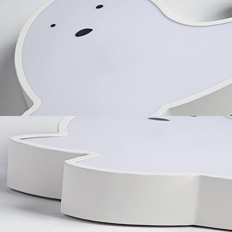 Whimsical Dolphin LED Ceiling Light in White – Perfect for Baby Room Décor!