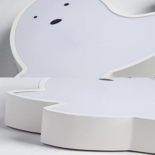 Whimsical Dolphin LED Ceiling Light in White – Perfect for Baby Room Décor!