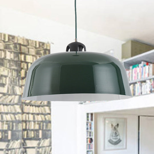 Macaron Barn-Shaped Hanging Pendant Light In Blue/Green/Yellow/Pink Ideal For Nursing Room Or