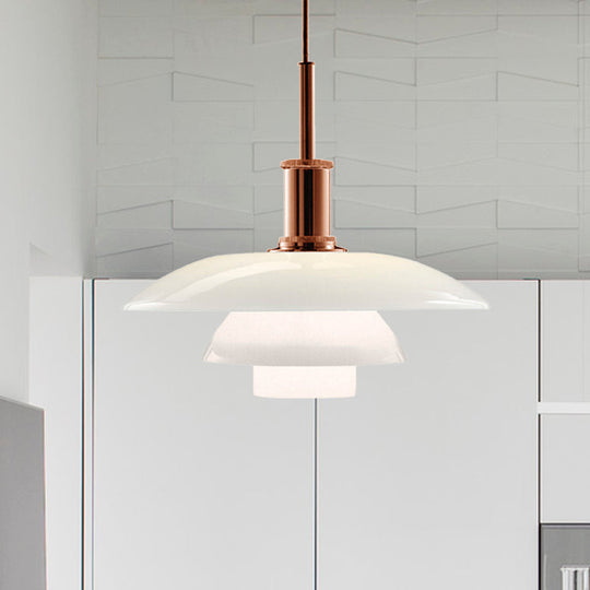 Modern Nordic Style 1-Head Hanging Pendant Lamp in Sleek Black/Silver