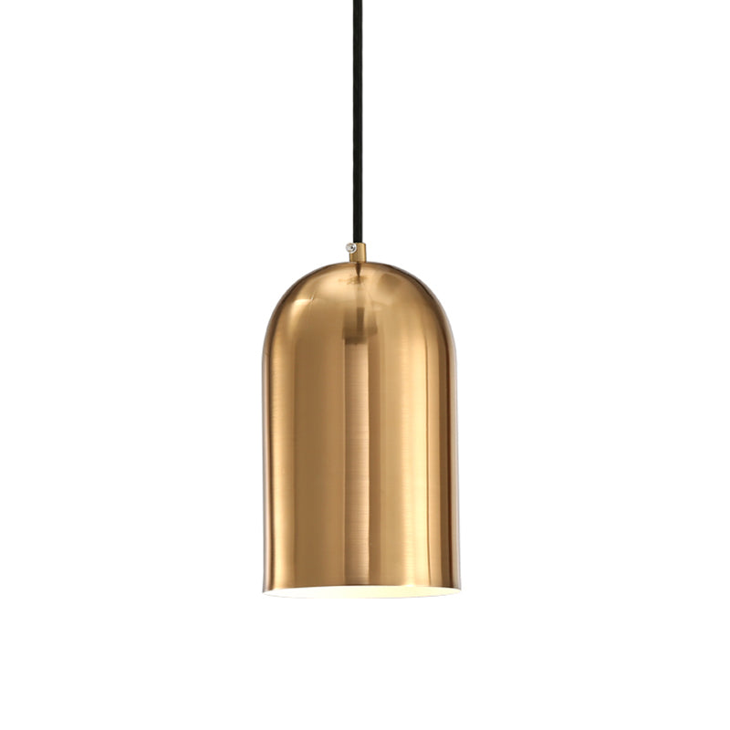 Post Modern 1-Head Gold Bell Pendant Light Fixture - Stylish Metal Shade for Dining Table