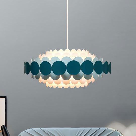 Contemporary Acrylic Oval Chandelier: Led Hanging Pendant Lamp For Living Room - 16/19.5/23.5 Wide