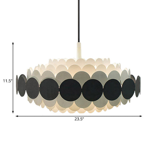 Contemporary Acrylic Oval Chandelier: Led Hanging Pendant Lamp For Living Room - 16/19.5/23.5 Wide