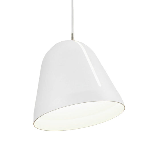 Aluminum White Dome Hanging Lamp With Modernist Design & Single Head Ceiling Lighting Fixture