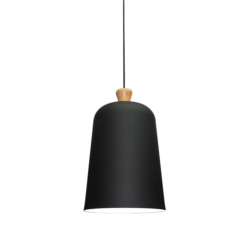 Modern Bell Pendant Lamp With Pink/Grey/Black Design For Dining Room Ceiling Lighting