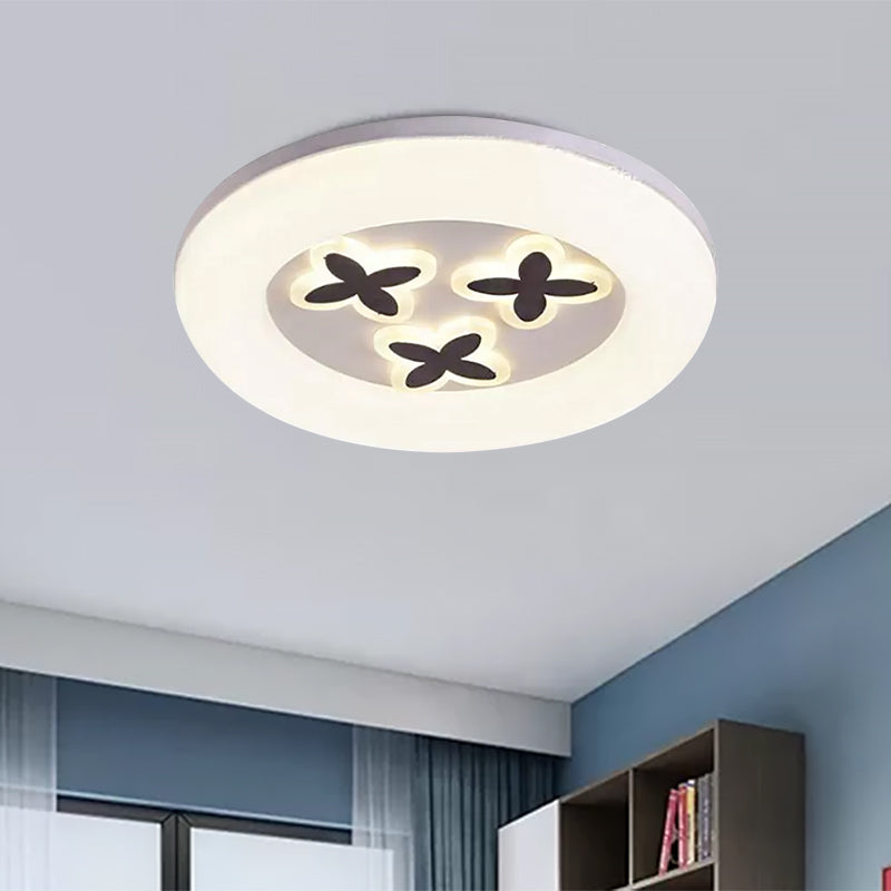 Modern White Flush Ceiling Light with LED and Acrylic for Corridor and Bedroom