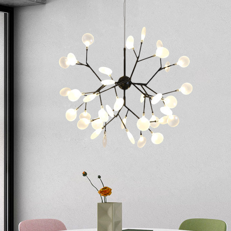 Heracleum Design Chandelier Opaline Glass Ceiling Pendant for Modern Living"