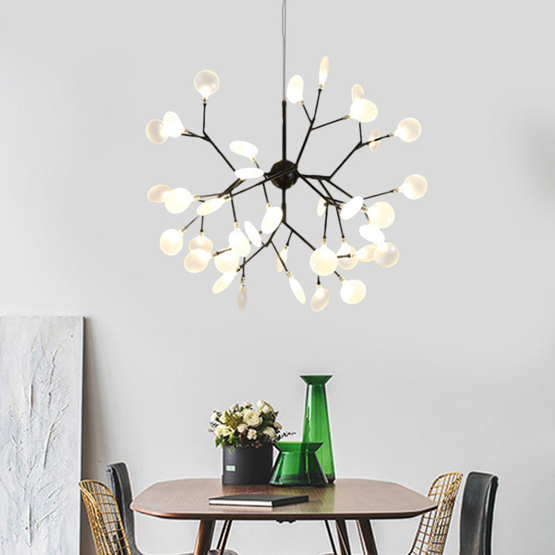 Heracleum Design Chandelier Opaline Glass Ceiling Pendant for Modern Living"