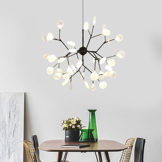 Heracleum Design Chandelier Opaline Glass Ceiling Pendant for Modern Living"