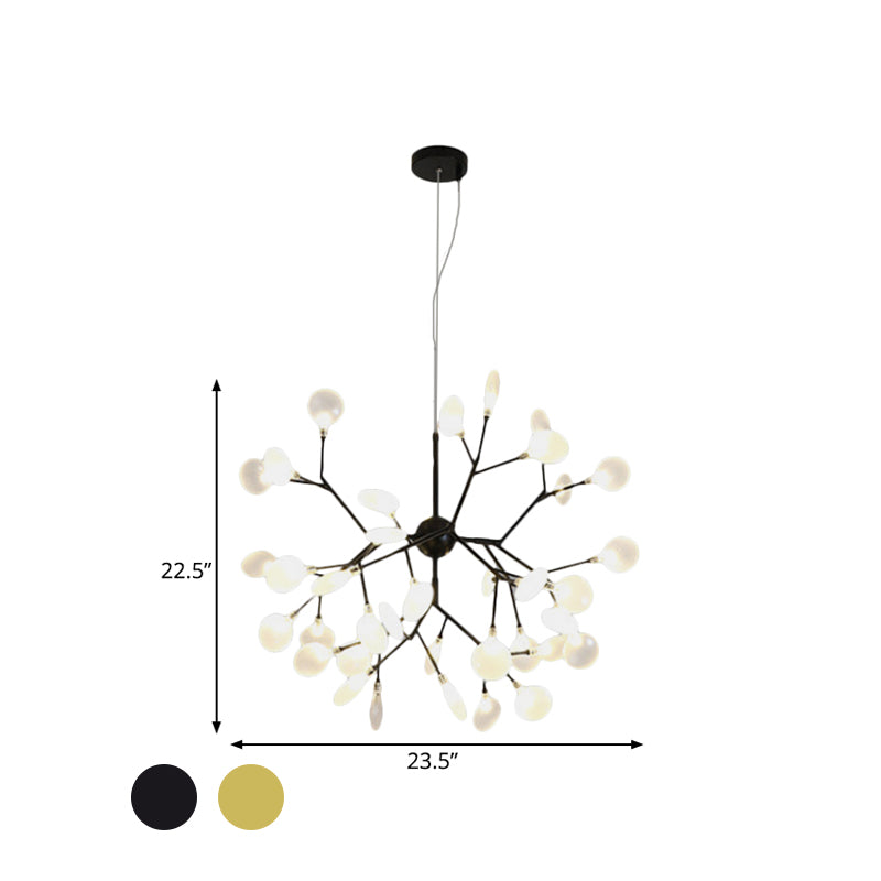 Heracleum Design Chandelier Opaline Glass Ceiling Pendant for Modern Living"
