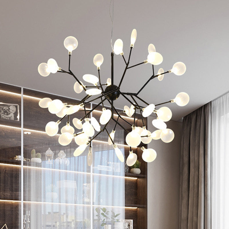 Heracleum Design Chandelier Opaline Glass Ceiling Pendant for Modern Living"