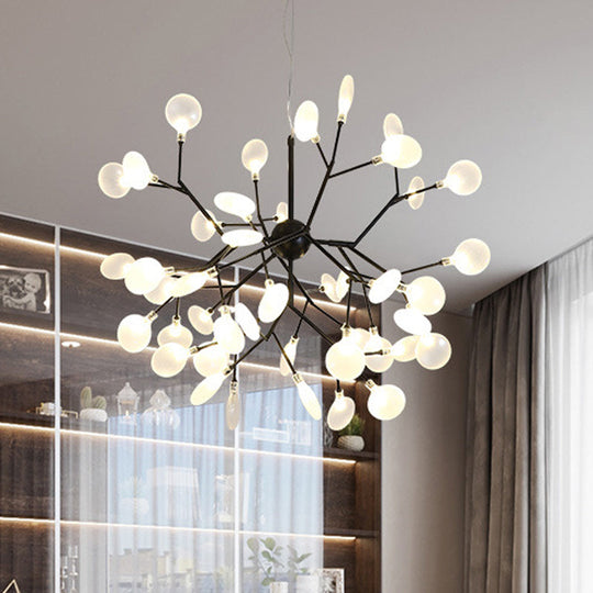 Heracleum Design Chandelier Opaline Glass Ceiling Pendant for Modern Living"