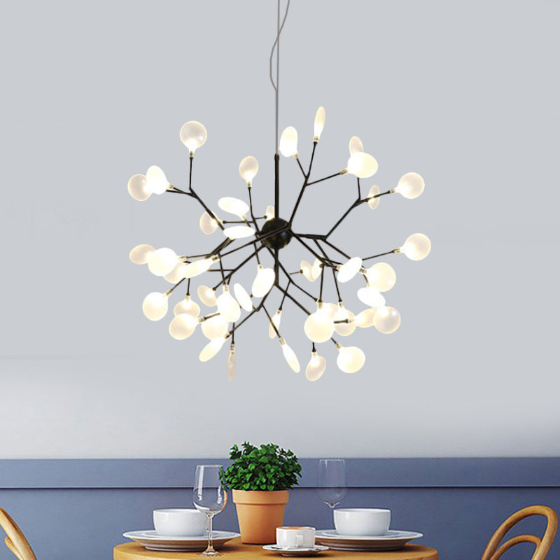 Heracleum Design Chandelier Opaline Glass Ceiling Pendant for Modern Living"