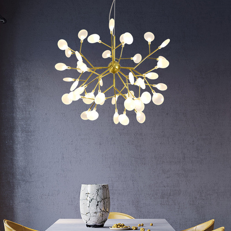 Heracleum Design Chandelier Opaline Glass Ceiling Pendant for Modern Living"