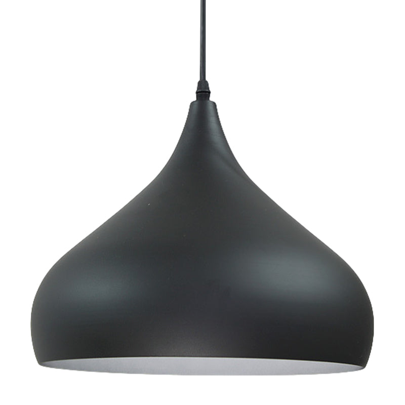 12.5/16.5 Wide Dome Pendant Lighting Modern Iron Hanging Light - 1 Black/White/Red

Note: Although