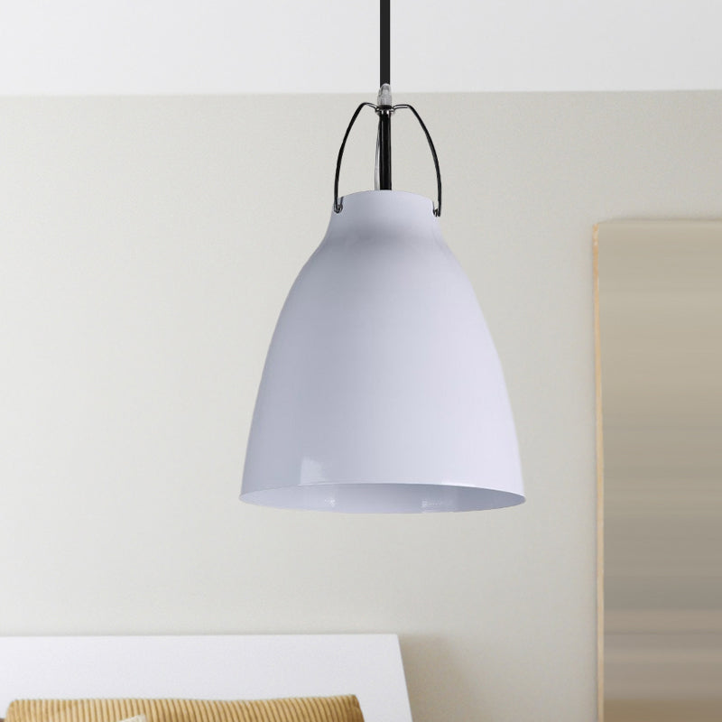 Black/White Modern Bell Pendant Light Fixture for Dining Room