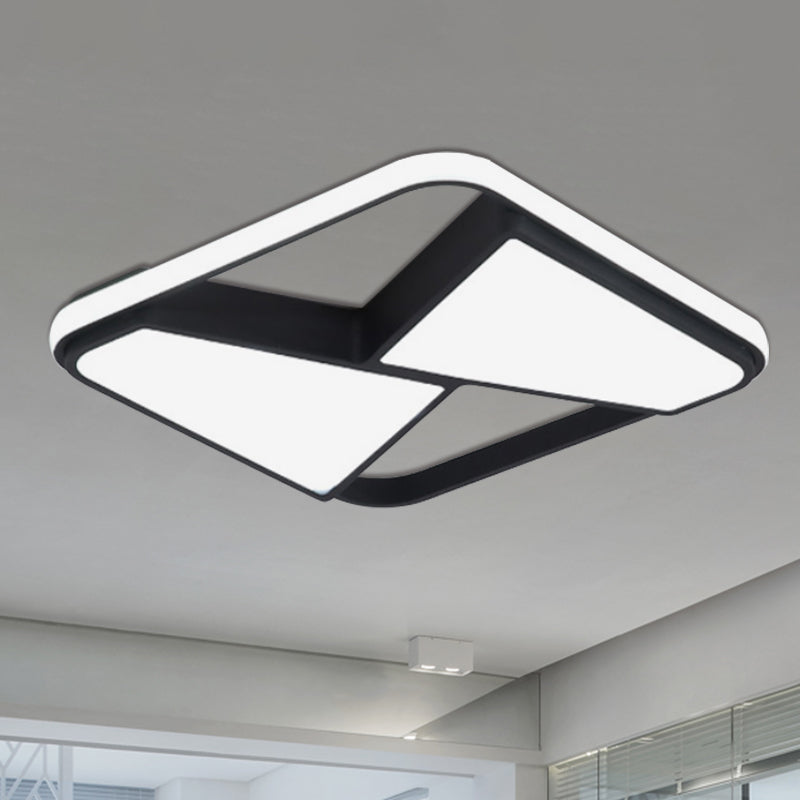 Nordic Style LED Ceiling Light in Black/White – Warm/White Lighting