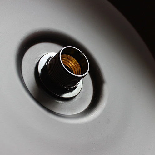 Height Adjustable Farmhouse Barn Pendant Lamp, Black/White Metal Hanging Ceiling Light for Bars